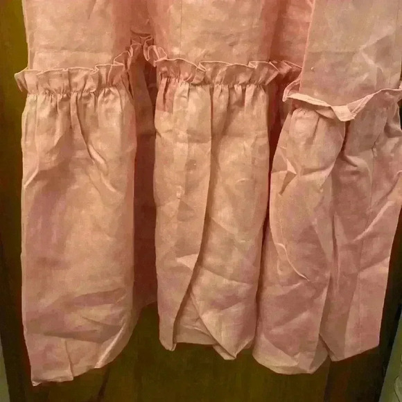 Harshman Bloom Maxi Dress in Soft Pink 100% Linen XS NWT - Picture 6 of 8